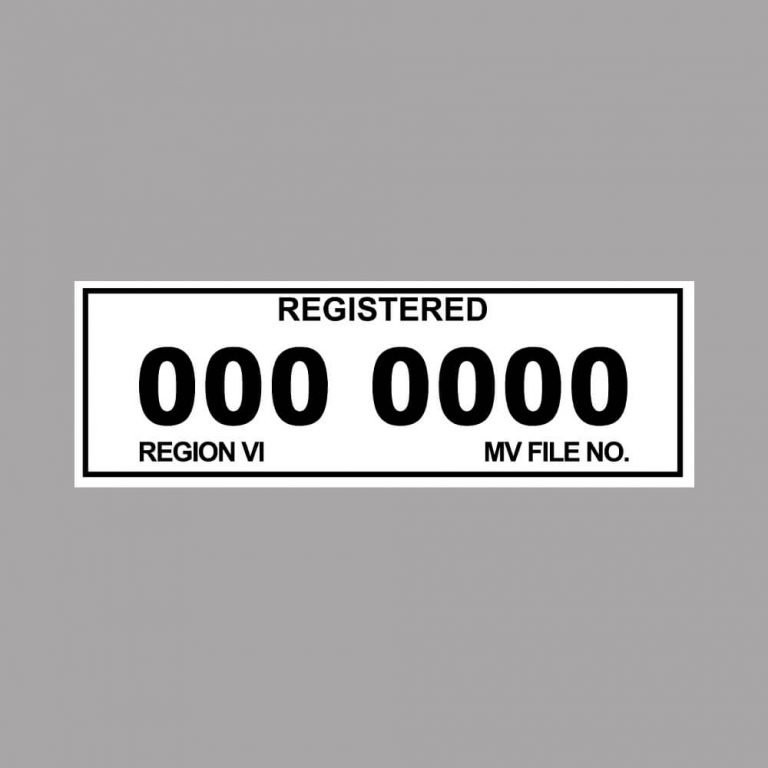 Temporary Car Plate Papermints